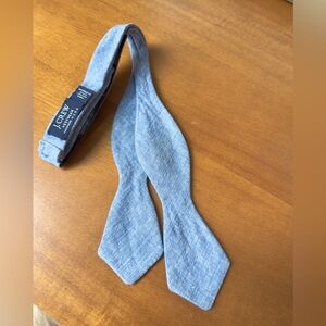 J. Crew Chambray Blue Bow Tie